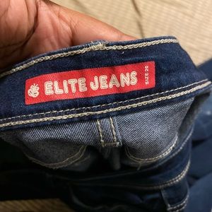 Dark distressed jeans plus size